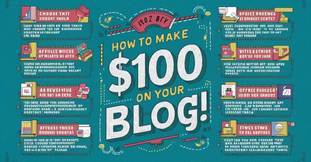 How can I make $100 on my blog?