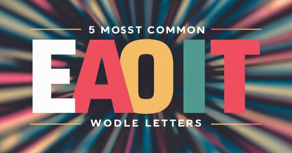 What are the 5 most common Wordle letters?