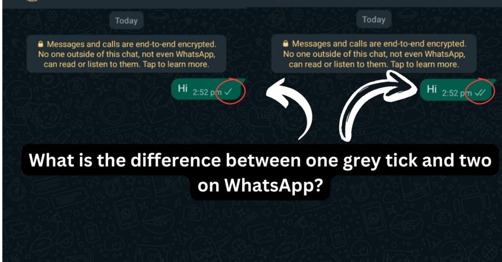 What is the difference between one grey tick and two on WhatsApp?